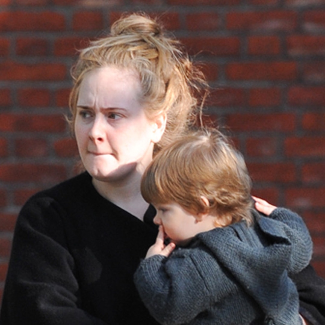 MakeupFree Adele Gives Rare Glimpse of Son Angelo!